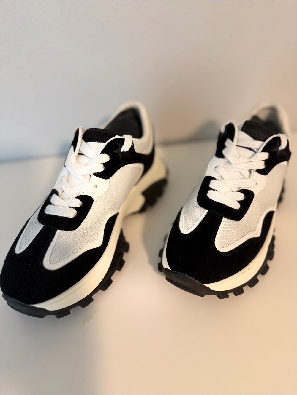 Vintage Havana Black and White Women's Sneakers